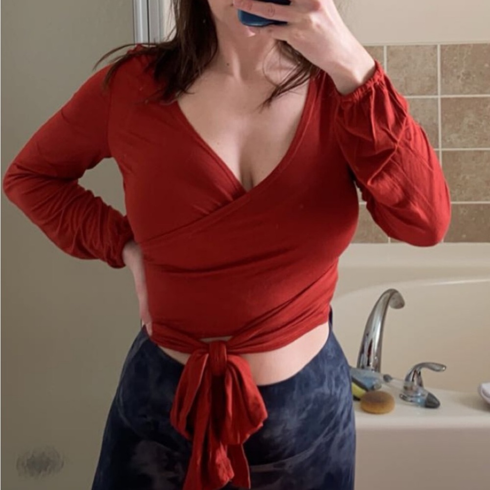 SHEIN Wrap Top